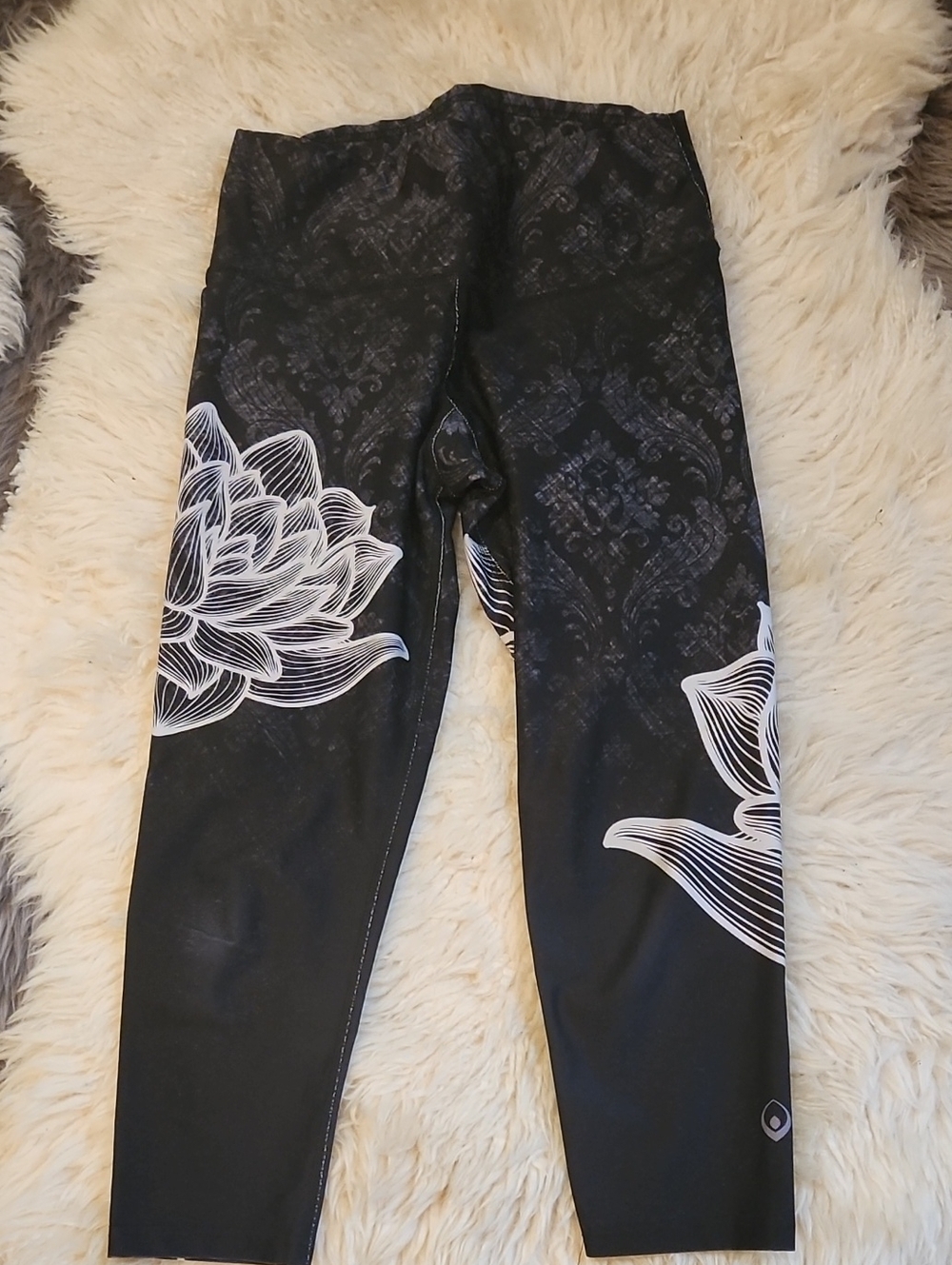Black Floral Leggings